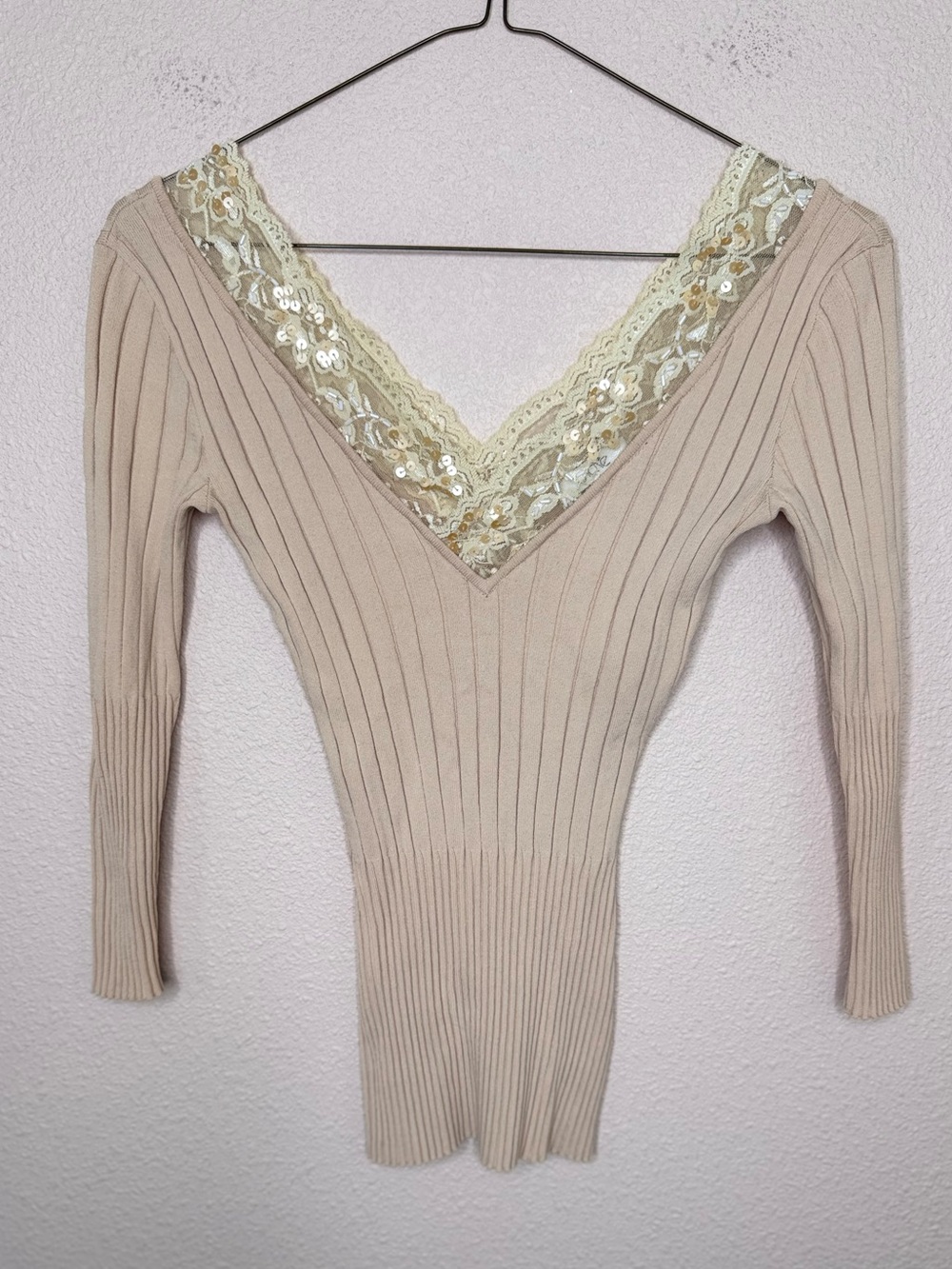 Y2k Cache sequins knit top - Picture 3 of 6